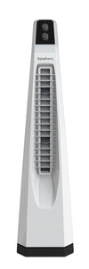 Symphony Surround JR Bladeless Tower Fan for Room | Quiet Personal Fan for Home & Office with 90° Oscillation & Turbo Throw | Knob Control | 1 Year Warranty | White