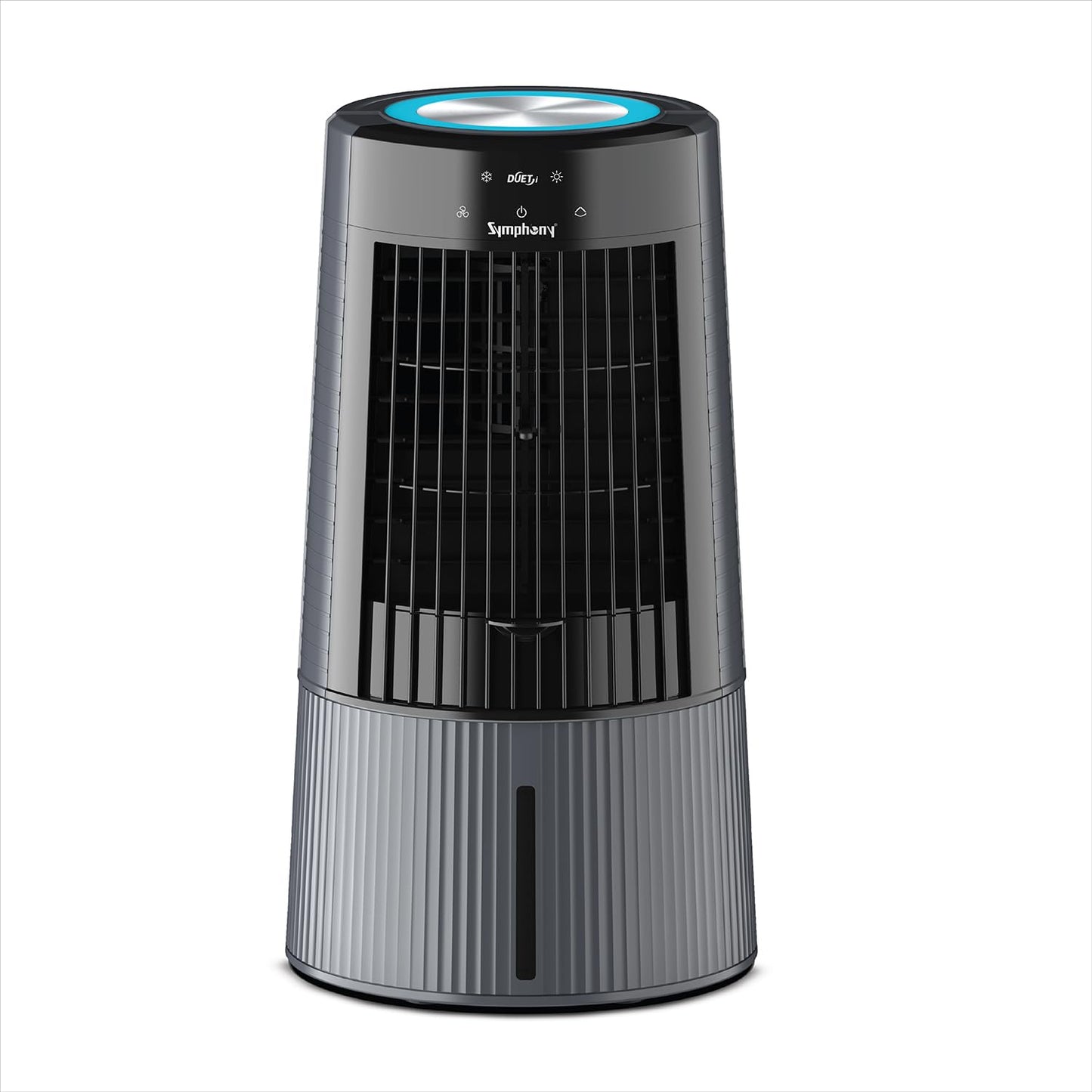 Symphony Duet-i Personal Kitchen Cooling Fan For Home and Office Tabletop with Honeycomb Pad | Kitchen Fans for Home Cooking | Mini Portable Fan | Low Power Consumption (6L, Grey)
