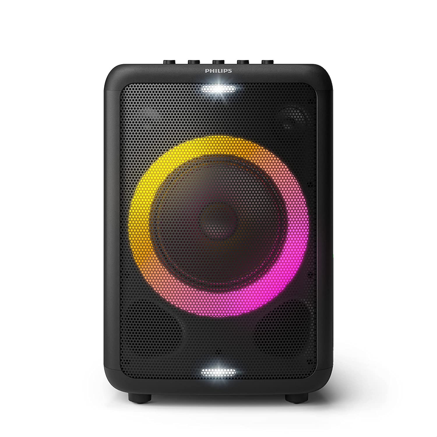 Philips Audio TAX3206 60W Bluetooth Party Speaker | 14-Hour Playtime, Deep Bass, Mic & Guitar Input, Party Lights, Karaoke Mode
