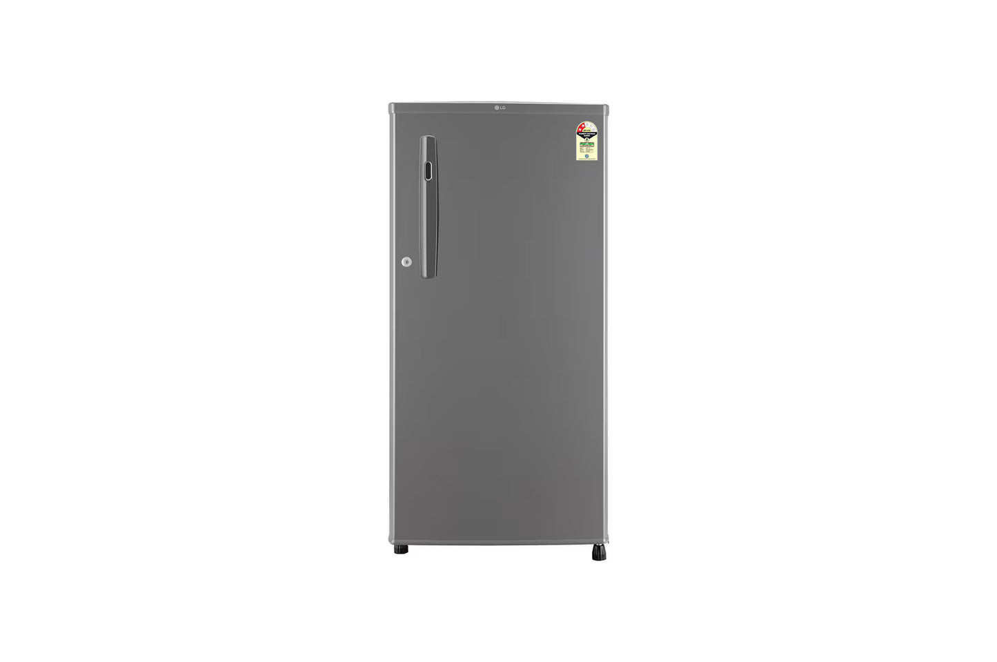 LG GL-B199ODSB 185 L Direct Cool Single Door Refrigerator | 2 Star Rating | Toughened Glass Shelves | Anti-Bacterial Gasket | Stabilizer Free Dazzle Steel