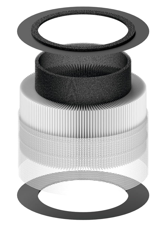 Honeywell HC000115 Air Touch V1 3-in-1 Compound with Pre-Filter, H13 HEPA & Activated Carbon, Removes 99.97% Allergens, Pollutants, PM2.5, VOCs, Smoke & Odour