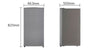 LG GL-M131RDSB 90L, 1 Star, Direct Cool Single Door Mini Refrigerator with Door basket, Chiller Tray, Freezer Section - Compact Size - Ideal for Home, Office and Dorm Rooms ( Dazzle Steel)