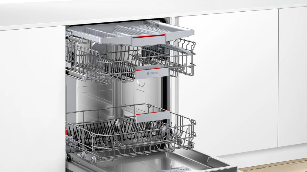 Bosch SMV6HMX01I 15 Place Setting Serie 6 Fully Integrated Built-in Dishwasher – IoT Enabled, SpeedPerfect+, AquaStop, 6 Wash Programs, 60 cm
