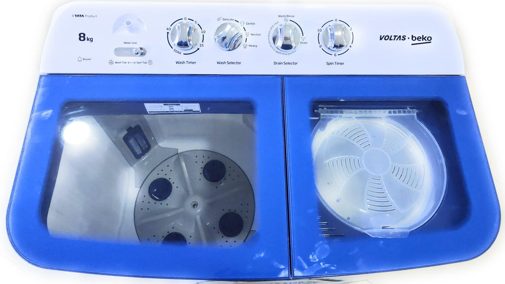 Voltas Beko WTT80DBLG  Semi Automatic Washing Machine Beko BLUE 8.0 Kg