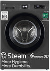 LG FHB1207Z2M 7 Kg 5 Star Front Load Washing Machine (Direct Drive, Steam Wash, In-Built Heater, Middle Black)