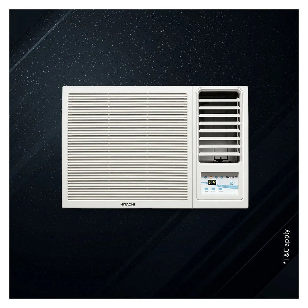 Hitachi RAW318HHEO 1.5 Ton 3 Star Inverter Window AC (Copper Condenser, R-32 Refrigerant, White)
