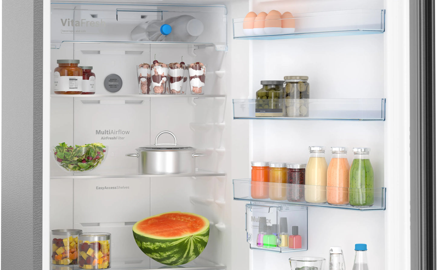 Bosch CTC39K03NI Series 4 368L 3 Star Frost Free Double Door Refrigerator | Vario Inverter Compressor | Multi Airflow Cooling | Suraj Electronics Delhi NCR
