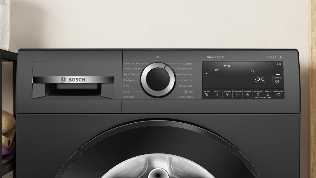 Bosch Series 4 washing machine, front loader 8 kg 1200 rpm — WGA1320TIN — alternate view