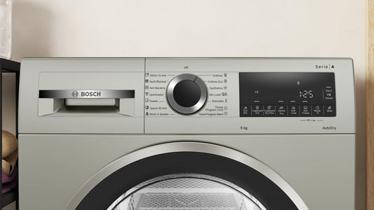 Bosch Series 4 condenser tumble dryer 9 kg Silver inox — WPG24108IN — alternate view