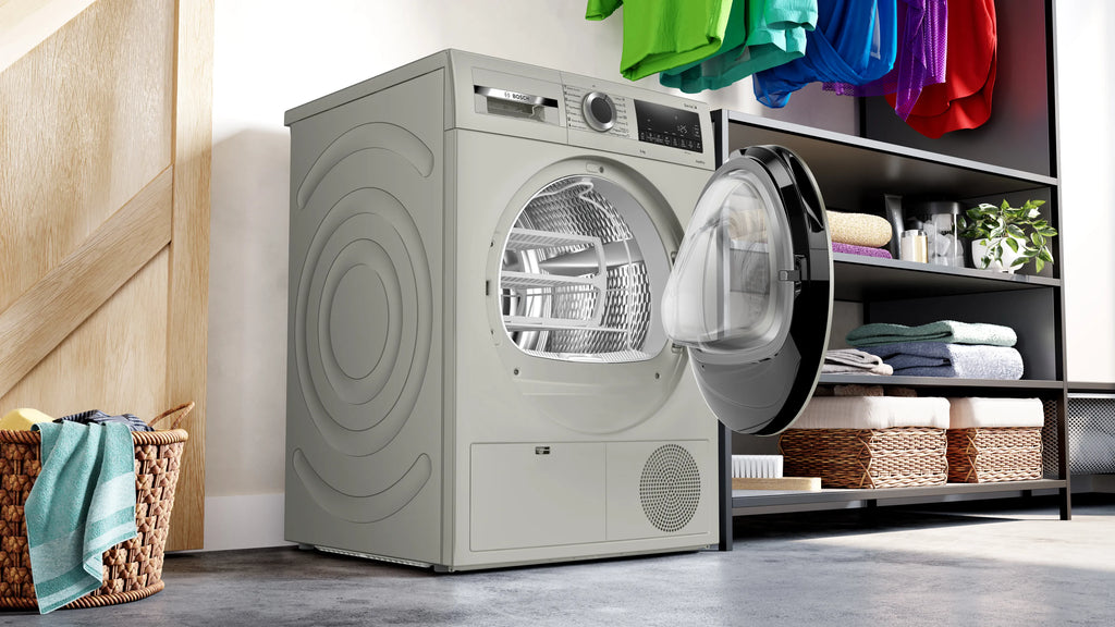 BOSCH WPG24108IN 9 kg Tumble Dryer Series 4 condenser Silver inox