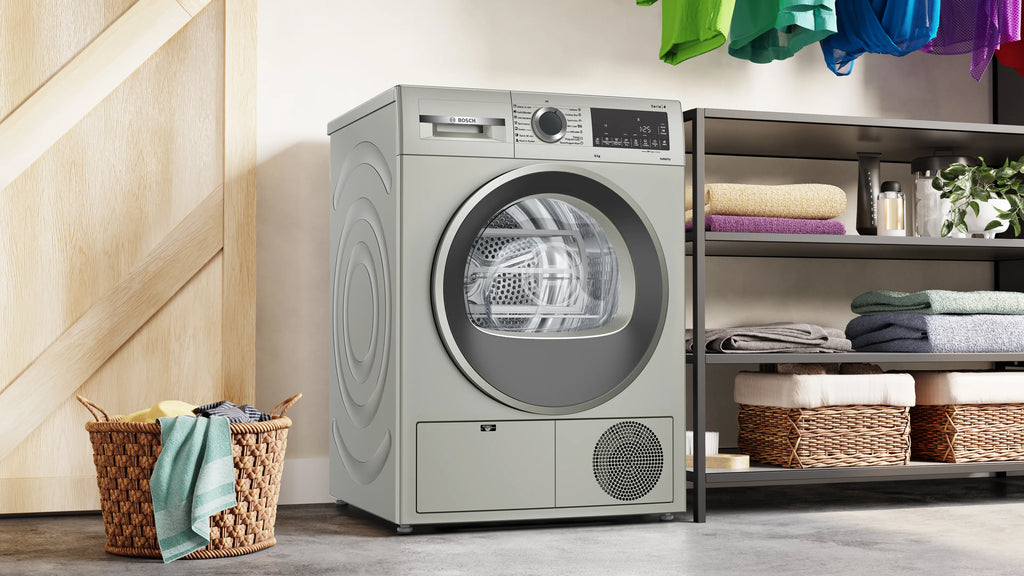 BOSCH WPG24108IN 9 kg Tumble Dryer Series 4 condenser Silver inox