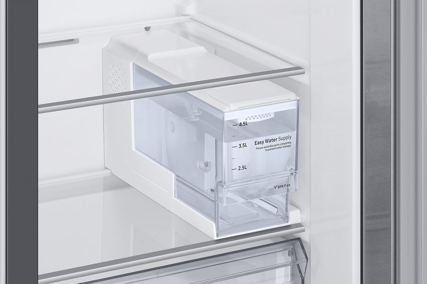 Samsung RS78CG8543S9HL 633L 3 Star AI Inverter Side-by-Side Refrigerator | Convertible 5-in-1 | Twin Cooling | Wi-Fi & Ice Water Dispenser | Refined Inox