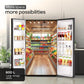 Godrej RS EONVELVET 646C 600L 3 Star Inverter Side-by-Side Refrigerator | Smart Convertible Zones | Toughened Glass Door | AI Freshness | Frost Free | Opera Black (2025 Model)