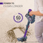 Eureka Forbes Kordfree K22 Supersilent Cordless Vacuum Cleaner – 24000 Pa Suction, 50 Min Runtime, HEPA Filter, 4-Stage Cyclonic Filtration, 5 Attachments, Handheld Convertible (Black)