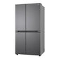 LG GL-B257JDS3 650 L 3 Star Side-by-Side Inverter Refrigerator | Convertible Freezer | Smart Diagnosis | Multi Air Flow | Auto Smart Connect | Dazzle Steel