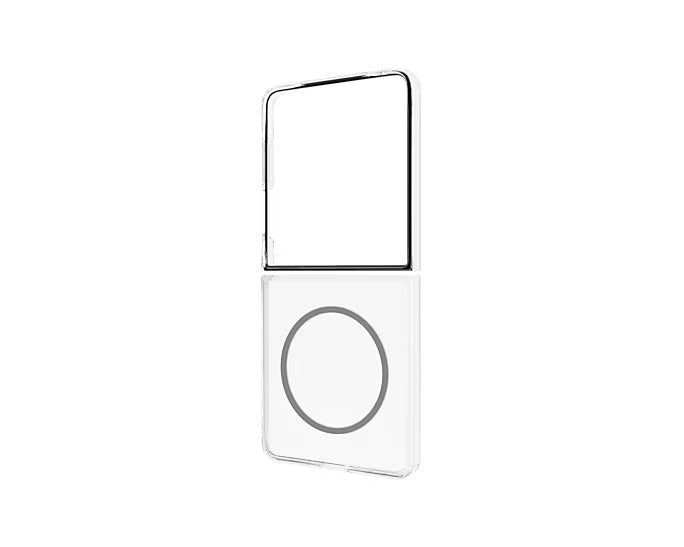 Samsung Galaxy Z Flip7 Clear Magnet Case | Transparent | Wireless Charging | Suraj Electronics Delhi NCR