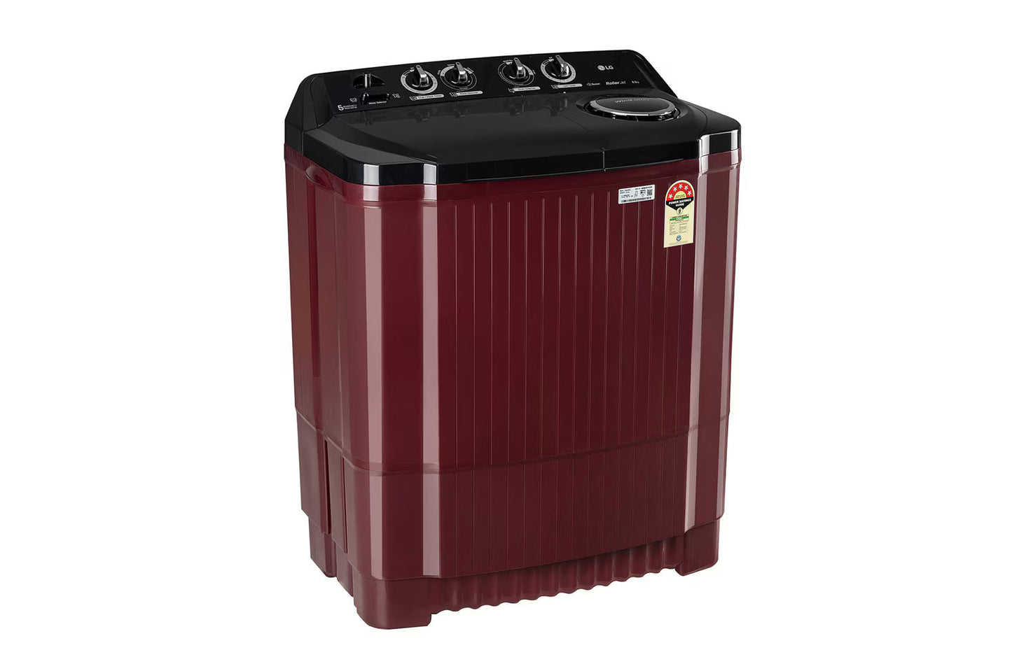 LG P8535SDAZ 8.5 Kg 5 Star Semi-Automatic Top Load Washing Machine | Roller Jet Pulsator + Soak | Wind Jet Dry | Rat Away Technology | Suraj Electronics Delhi NCR