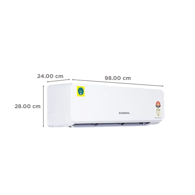 O’General ASGG18CGAA-B 1.5 Ton 5 Star Inverter Split AC (2025 Model) with Copper Condenser, R32 Refrigerant & Free Installation – Buy Online at Suraj Electronics Delhi NCR
