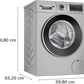 Bosch WGA244ZSIN 9 Kg 5 Star Front Load Washing Machine | 1400 RPM | AntiStain | EcoSilence Drive | Inbuilt Heater | SpeedPerfect