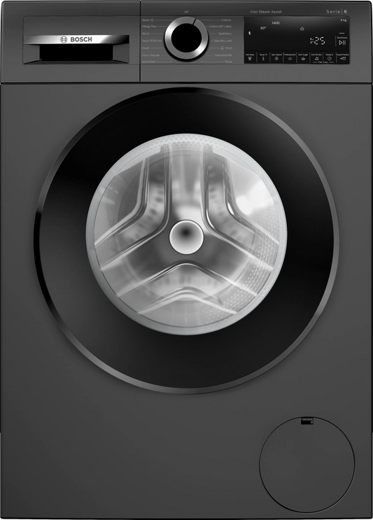 Bosch Series 6 washing machine, front loader 9 kg 1400 rpm — WGA244ZTIN — product view