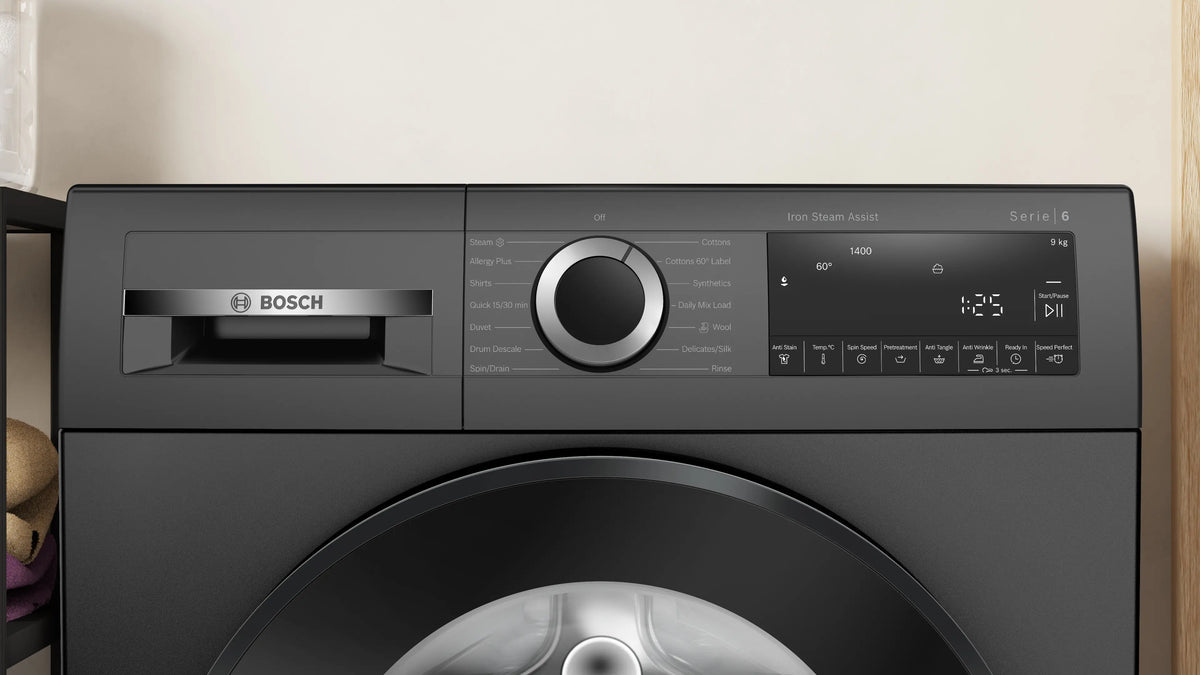 Bosch Series 6 washing machine, front loader 9 kg 1400 rpm — WGA244ZTIN — alternate view
