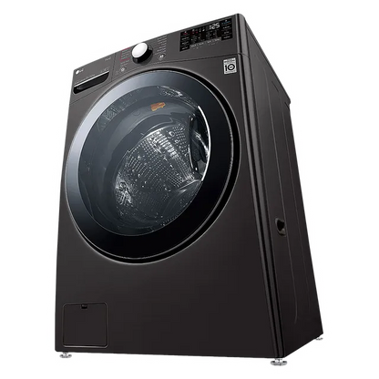 LG FHD2112STB 21/12 Kg 5 Star Inverter Front Load Washer Dryer with Steam, TurboWash & Wi-Fi – Black VCM