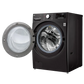 LG FHD2112STB 21/12 Kg 5 Star Inverter Front Load Washer Dryer with Steam, TurboWash & Wi-Fi – Black VCM