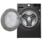 LG FHD2112STB 21/12 Kg 5 Star Inverter Front Load Washer Dryer with Steam, TurboWash & Wi-Fi – Black VCM