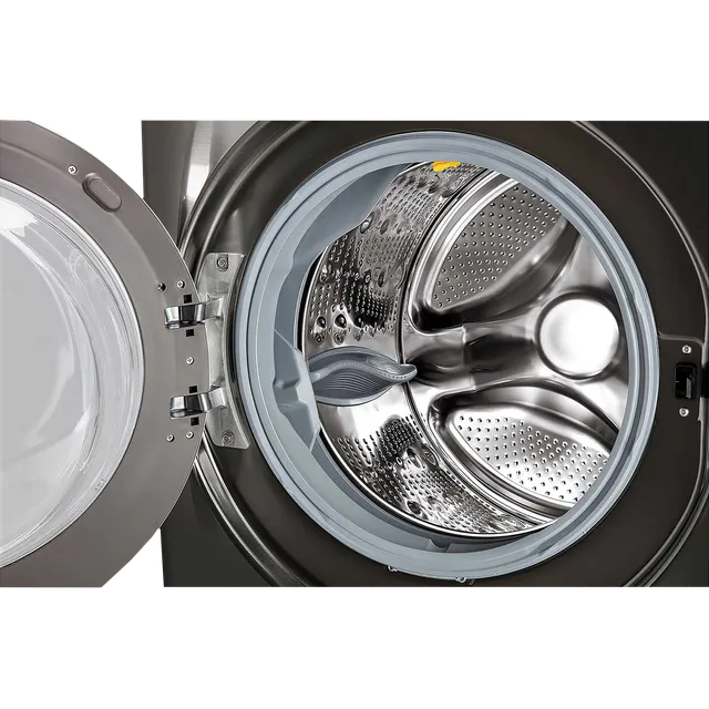 LG FHD2112STB 21/12 Kg 5 Star Inverter Front Load Washer Dryer with Steam, TurboWash & Wi-Fi – Black VCM