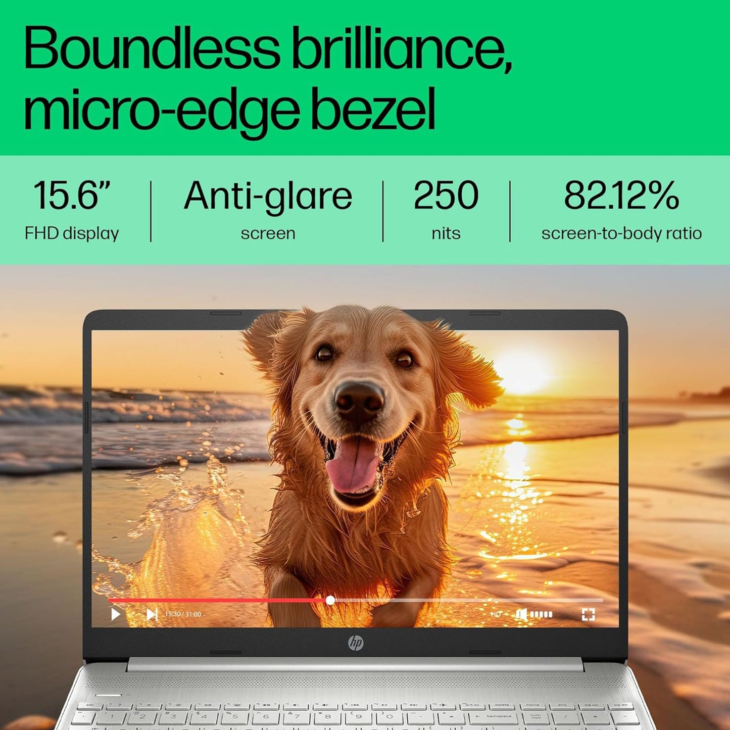 HP 15s-eq2144AU AMD Ryzen 5 (15.6 inch, 8GB, 512GB, Windows 11, MS Office 2019, AMD Radeon Graphics, FHD Display, Natural Silver, 50M63PA)