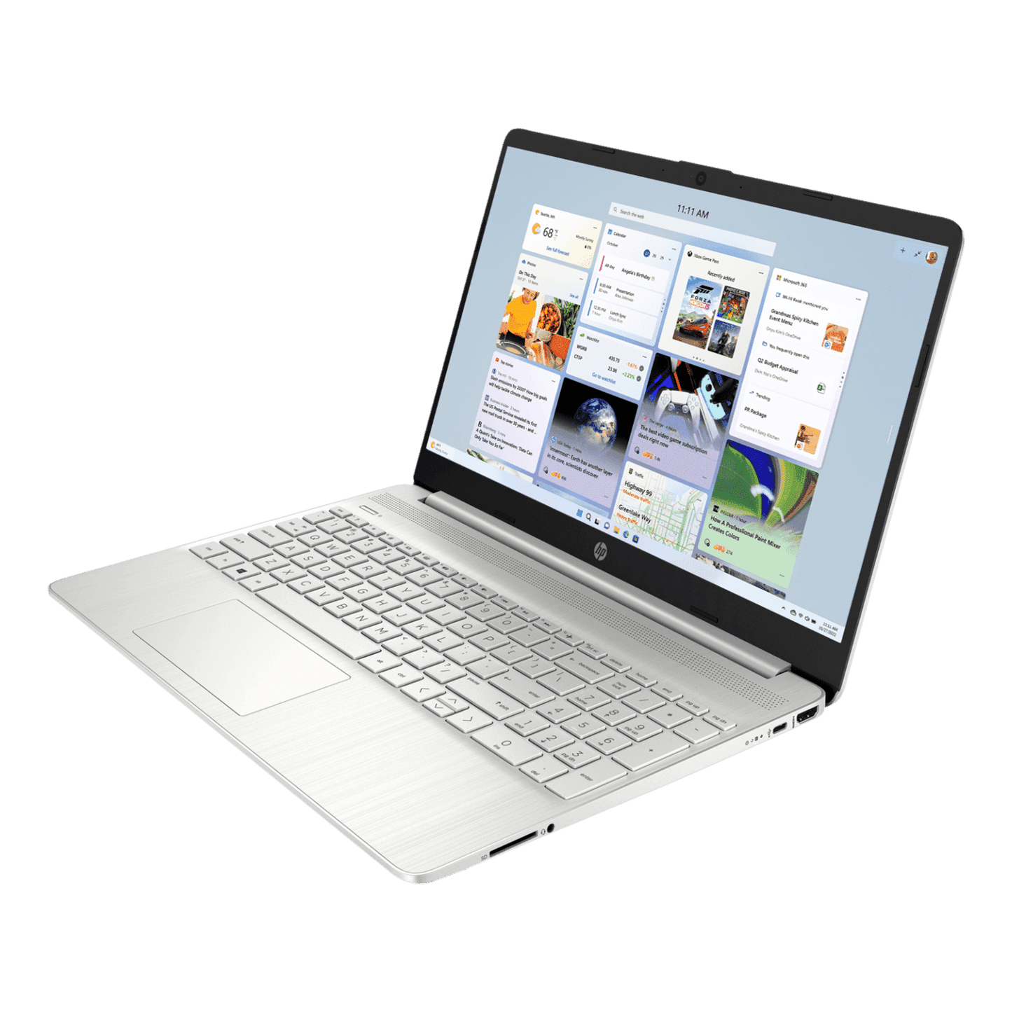 HP 15s-eq2144AU AMD Ryzen 5 (15.6 inch, 8GB, 512GB, Windows 11, MS Office 2019, AMD Radeon Graphics, FHD Display, Natural Silver, 50M63PA)