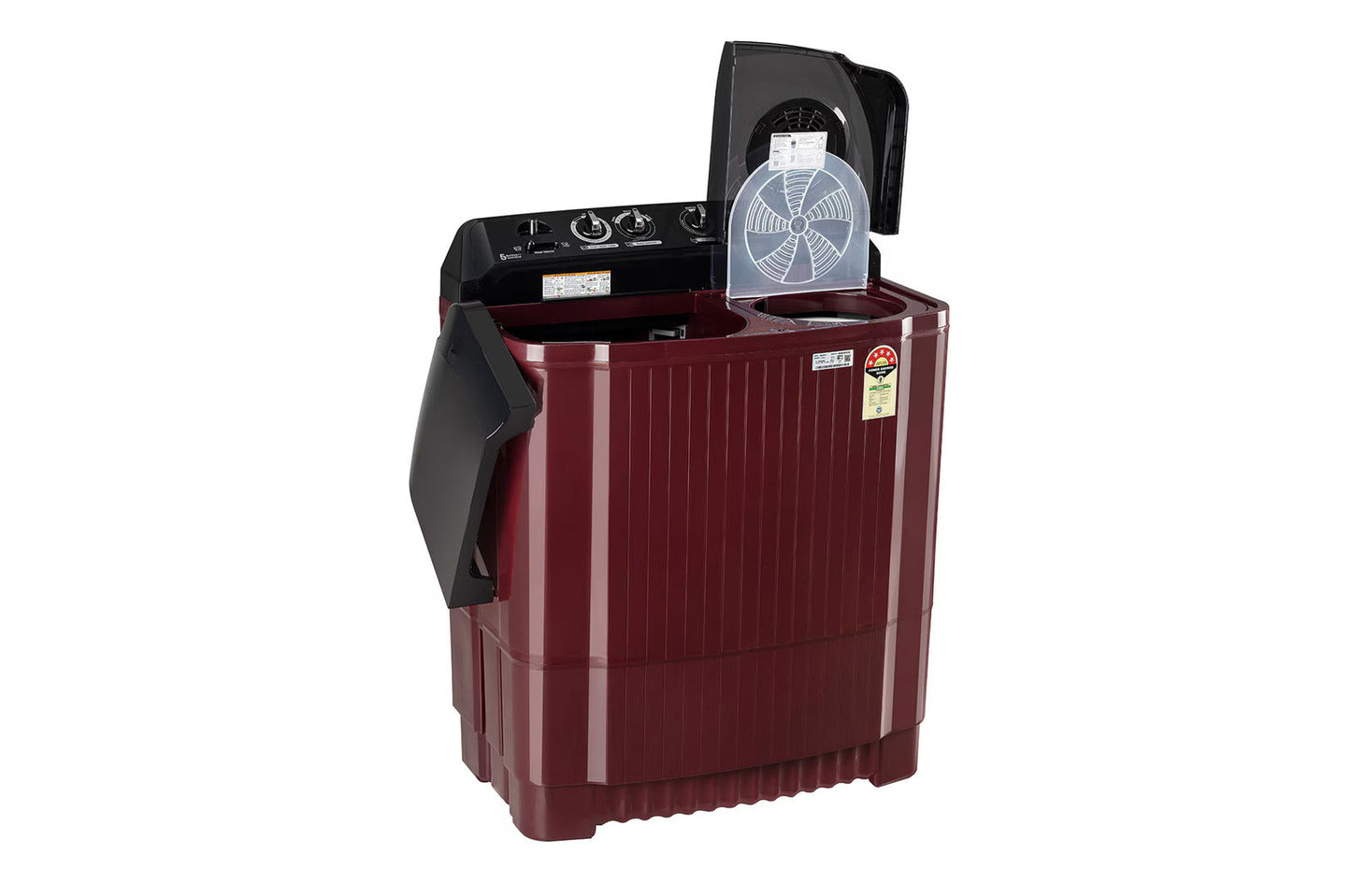 LG P8535SDAZ 8.5 Kg 5 Star Semi-Automatic Top Load Washing Machine | Roller Jet Pulsator + Soak | Wind Jet Dry | Rat Away Technology | Suraj Electronics Delhi NCR