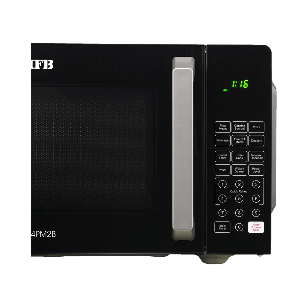 IFB 24PM2B 24 L Solo Microwave Oven | 69 Auto Cook Menus | Touch Keypad | Anti-Rust Cavity | Black