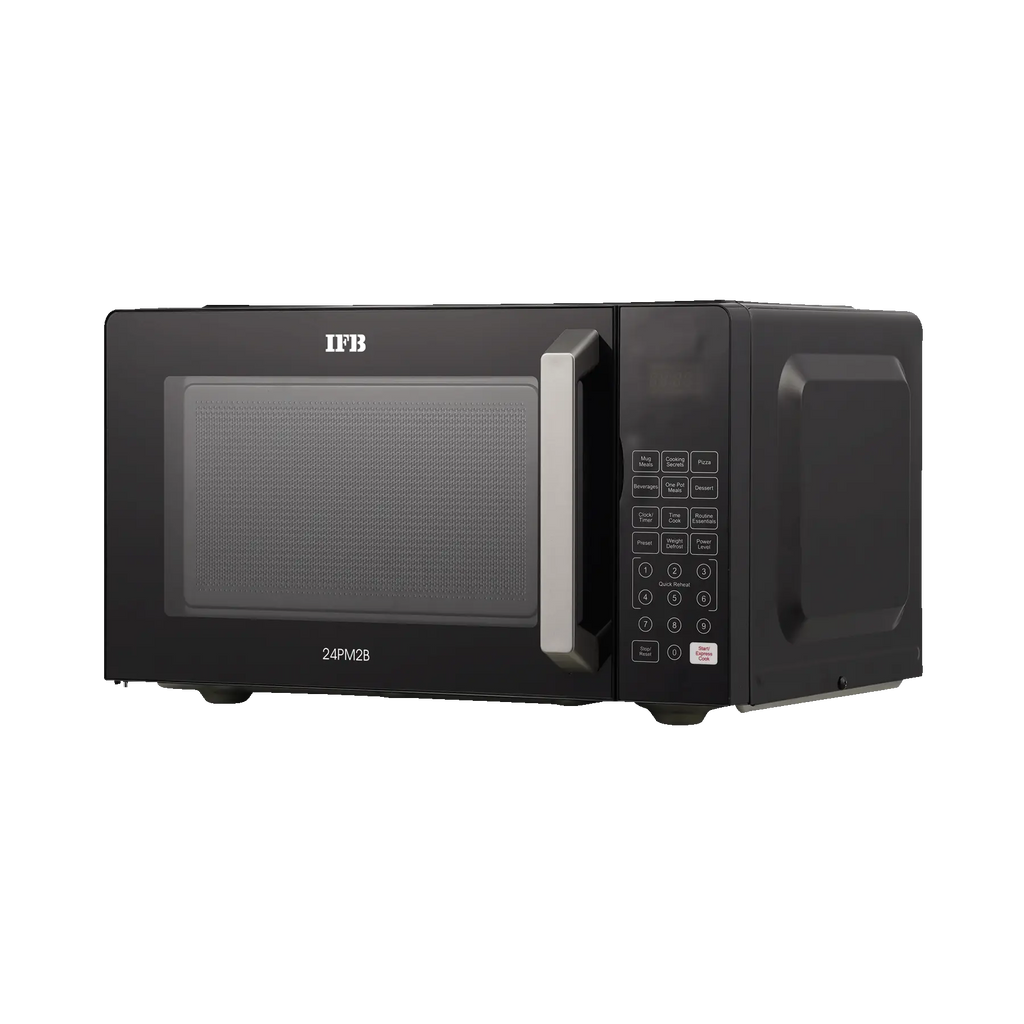 IFB 24PM2B 24 L Solo Microwave Oven | 69 Auto Cook Menus | Touch Keypad | Anti-Rust Cavity | Black