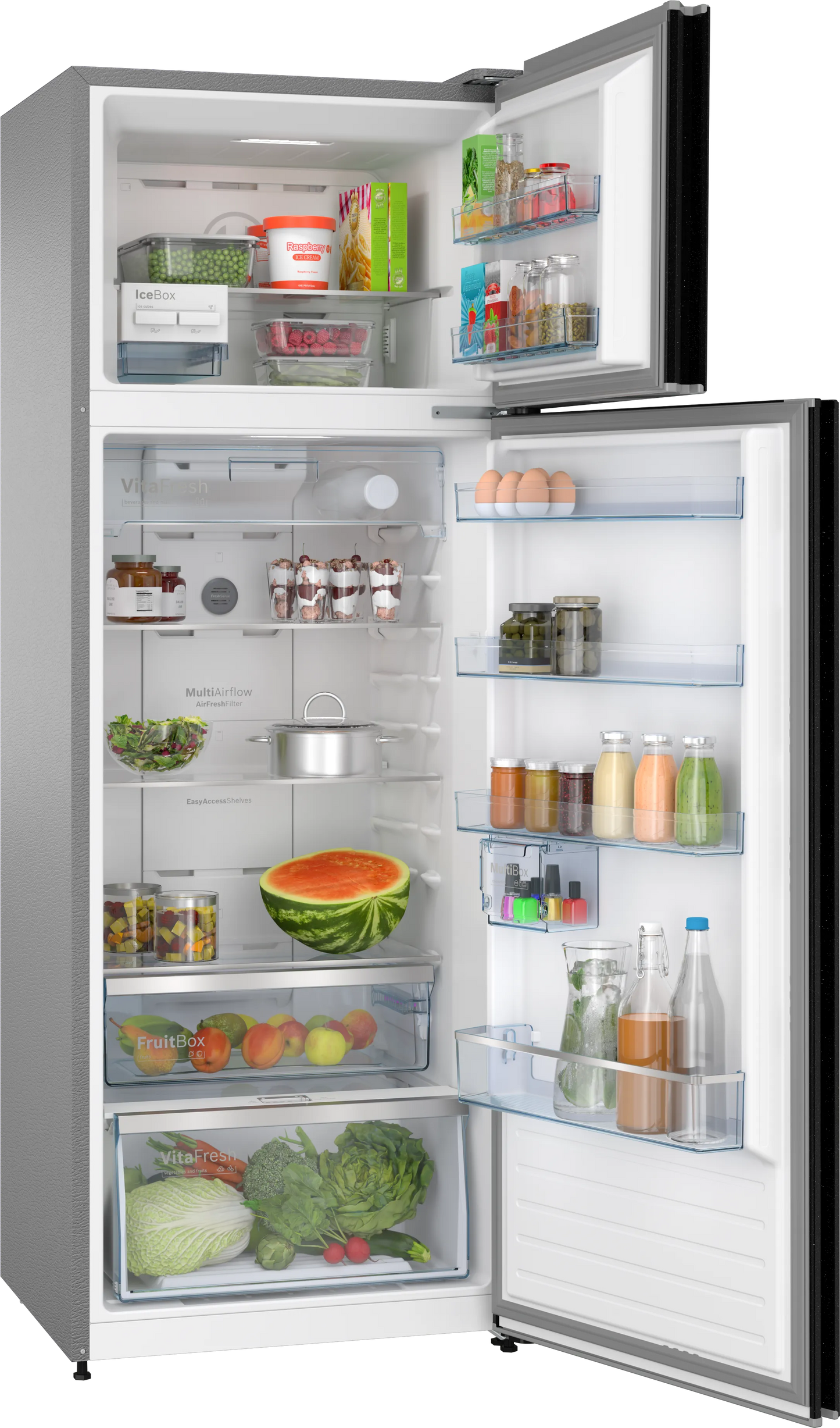 Bosch CTC39K22NI 368L 2 Star Inverter Frost-Free Refrigerator – VitaFresh, CoolExtend, Dual Cooling, Black Pearl