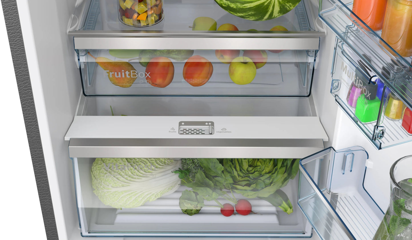 Bosch CTC39K22NI 368L 2 Star Inverter Frost-Free Refrigerator – VitaFresh, CoolExtend, Dual Cooling, Black Pearl