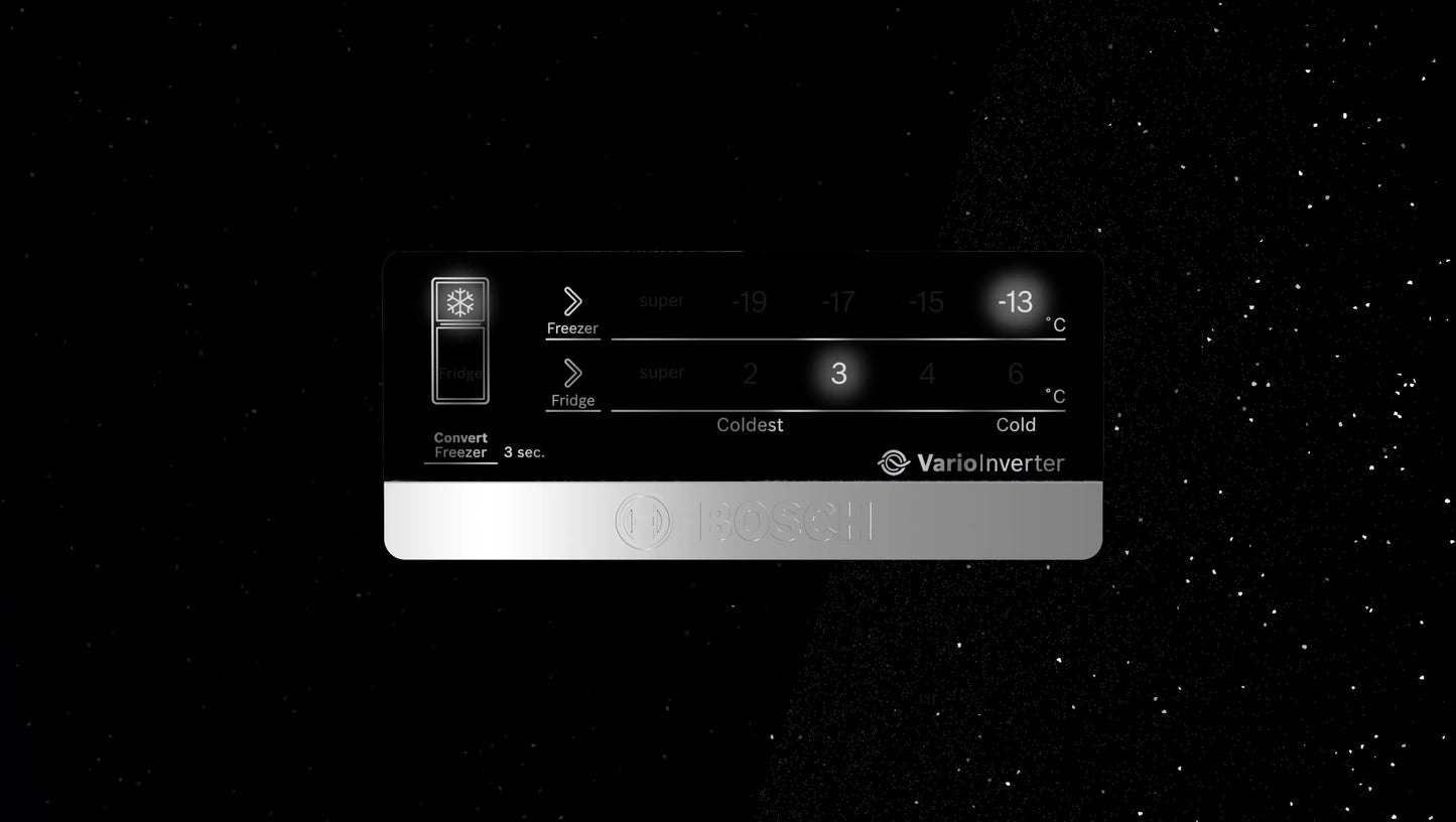 Bosch CTC39K22NI 368L 2 Star Inverter Frost-Free Refrigerator – VitaFresh, CoolExtend, Dual Cooling, Black Pearl