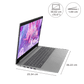 Lenovo IdeaPad 3 15IGL05 Intel Celeron (15.6 inch, 8GB, 256GB, Windows 11, MS Office 2021, Intel UHD Graphics, FHD Display, Platinum Grey, 81WQ00MQIN)