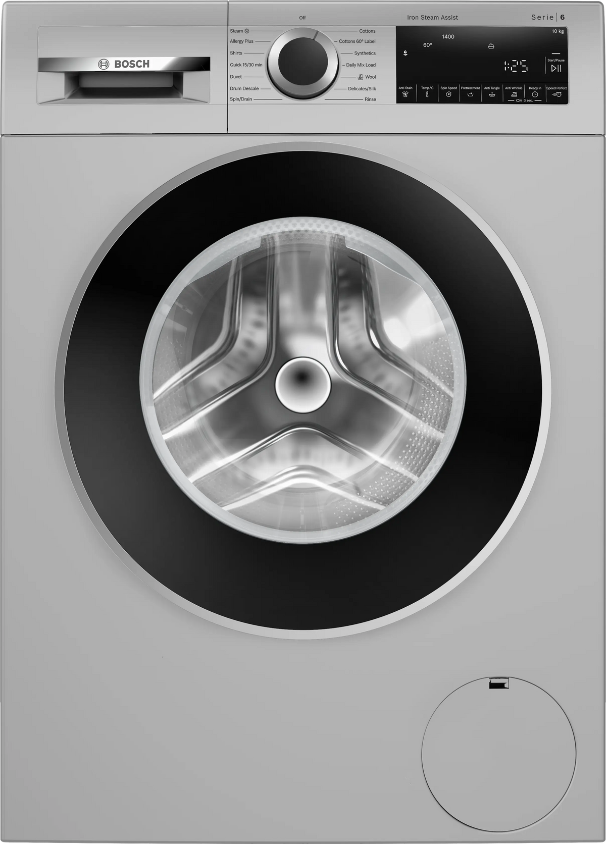 Bosch Series 6 washing machine, front loader 10 kg 1400 rpm — WGA254ZSIN — product view