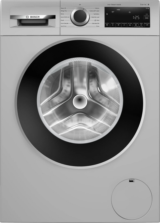 Bosch Series 6 washing machine, front loader 10 kg 1400 rpm — WGA254ZSIN — product view