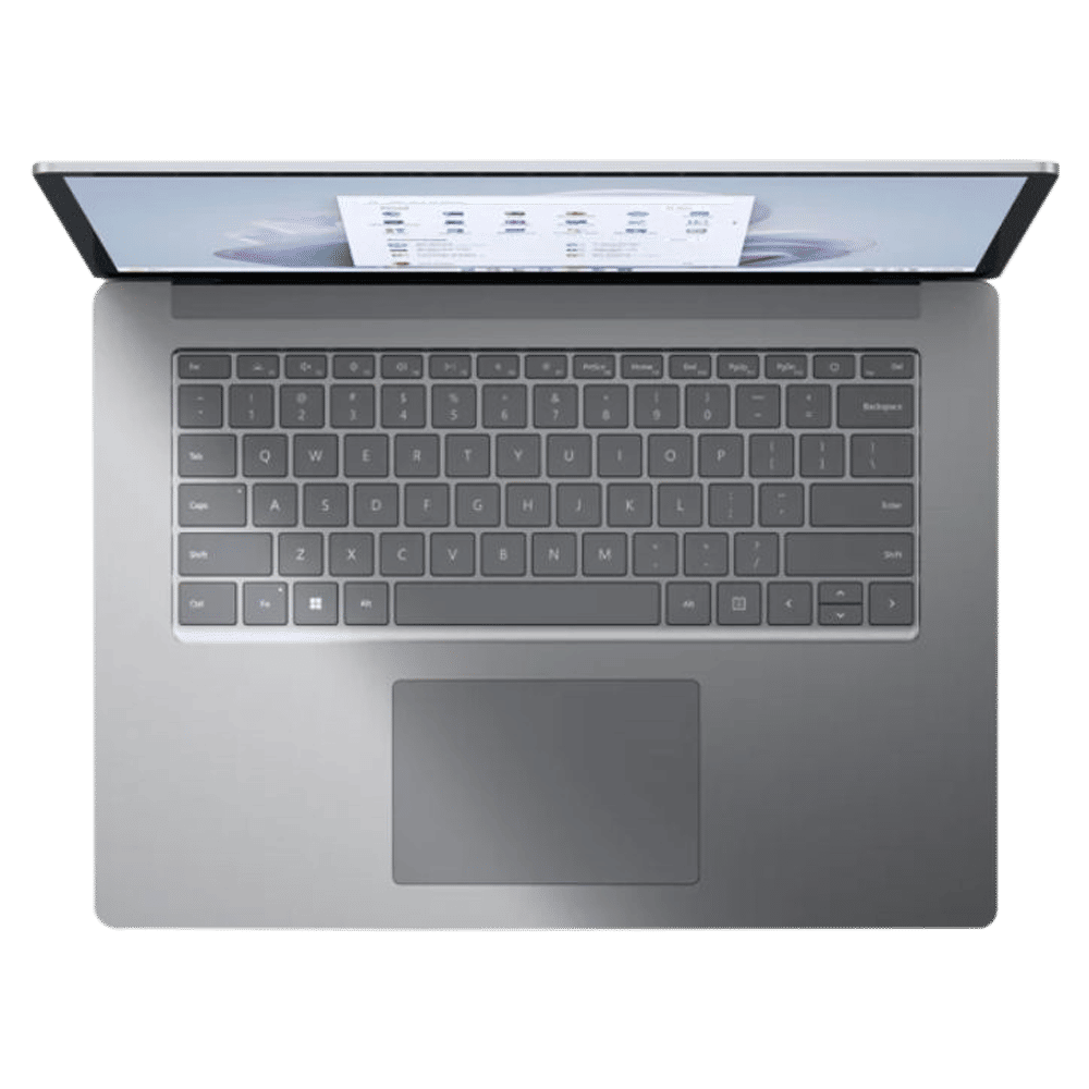 Microsoft Surface Laptop 5 Intel Core i7 12th Gen (15 inch, 8GB, 256GB, Windows 11, Intel Iris Xe Graphics, PixelSense Display, Platinum, RBY-00023)
