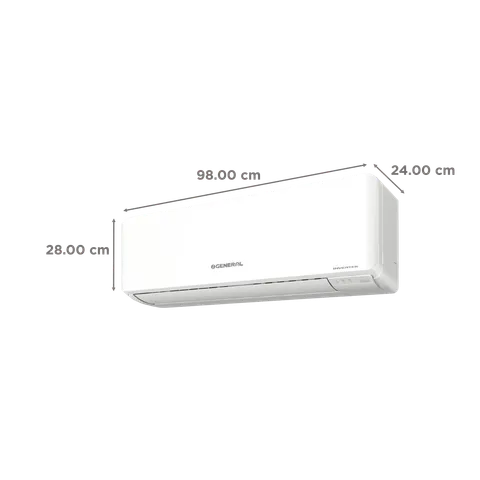 O General ASGG24CPAB-B 2.0 Ton 3 Star Inverter Split AC (Copper, Hyper Tropical Rotary Compressor, R32, Coanda Airflow) – Free Installation Delhi NCR only