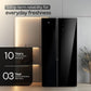 Godrej RS EONVELVET 646C 600L 3 Star Inverter Side-by-Side Refrigerator | Smart Convertible Zones | Toughened Glass Door | AI Freshness | Frost Free | Opera Black (2025 Model)