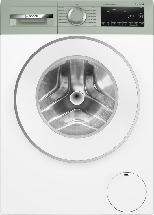 Bosch Series 6 washing machine, front loader 10 kg 1400 rpm — WGA254ZJIN — product view