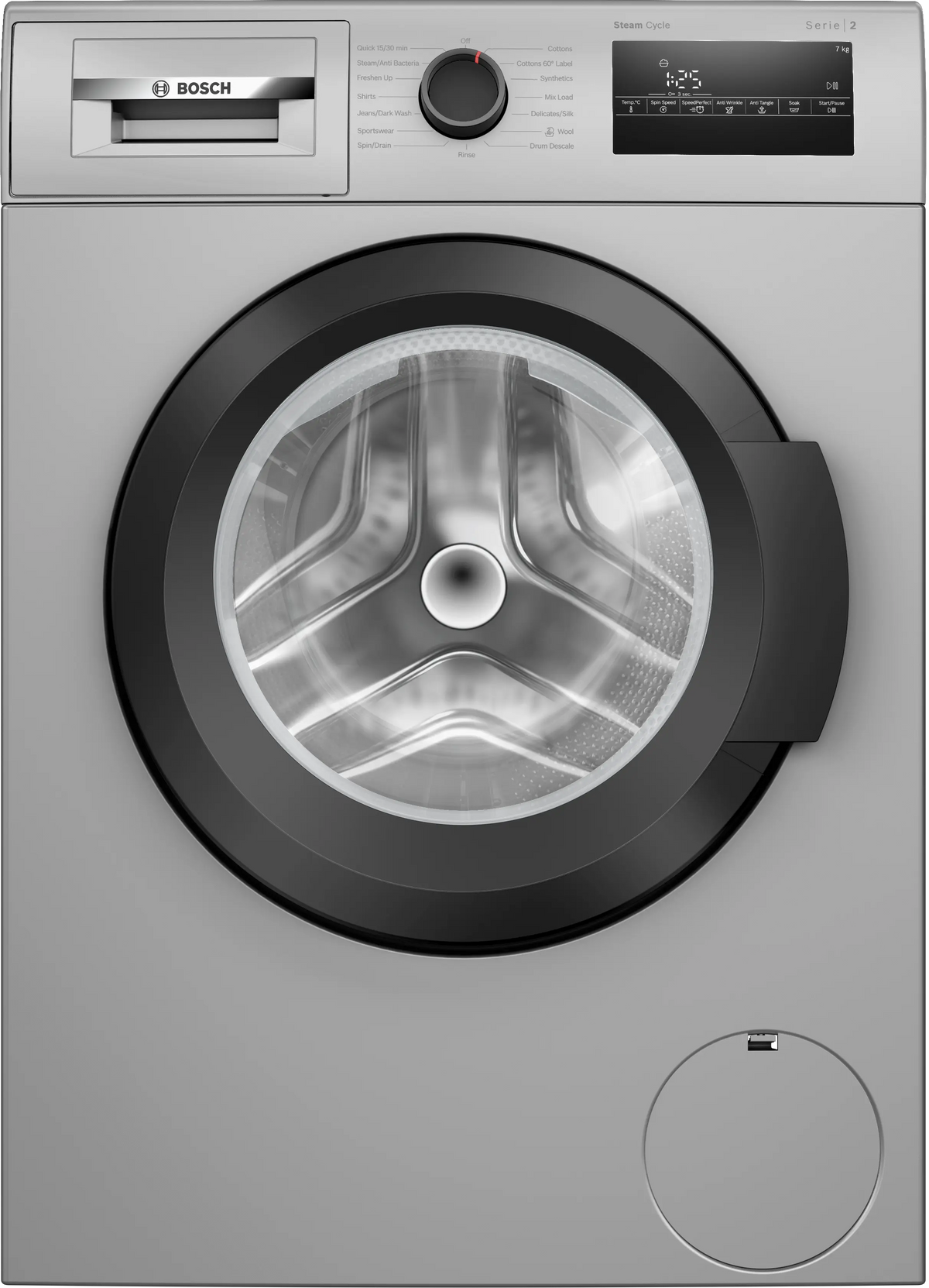 Bosch Series 2 washing machine, front loader 7 kg 1200 rpm — WAJ24266IN — product view