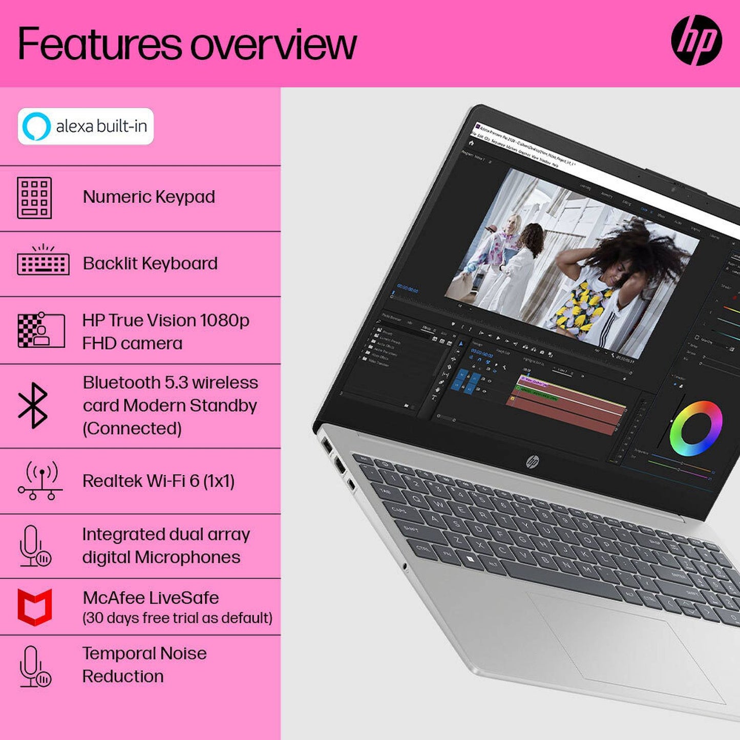 HP 15-fc0026AU AMD Ryen 3 Thin and Light Laptop (8GB, 512GB SSD, Windows 11 Home, 15.6 inch FHD Display, MS Office 2021, Natural Silver, 1.75 KG)