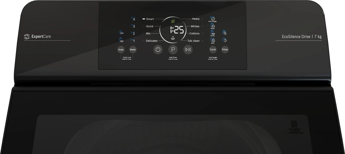 Bosch Series 2 washing machine, top loader 680 rpm — WOE700N0IN — alternate view