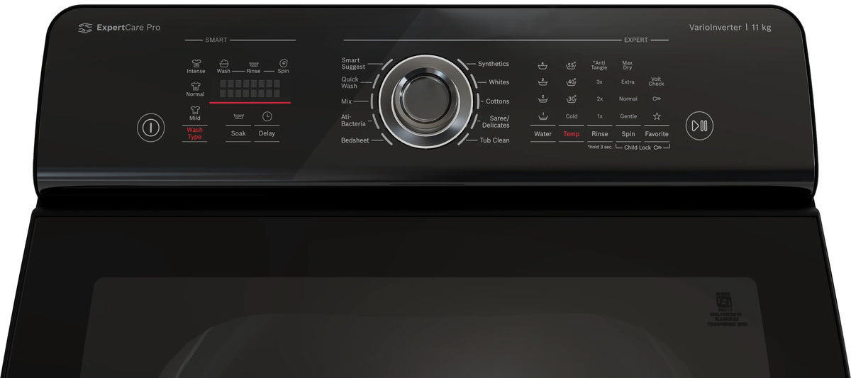 Bosch Series 6 washing machine, top loader 680 rpm — WOI115K0IN — alternate view