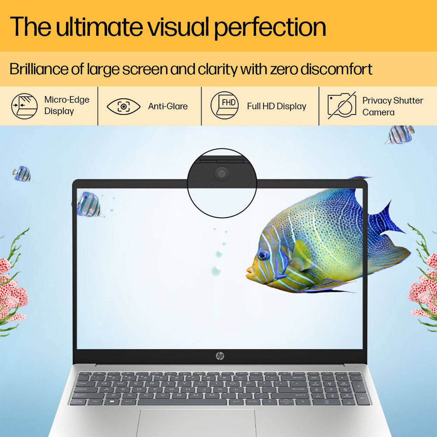 HP 15-FC0030AU AMD Ryen 5 Thin and Light Laptop (16GB, 512GB SSD, Windows 11 Home, 15.6 inch FHD IPS Display, MS Office 2021, Natural Silver, 1.75 KG)