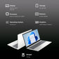 HP 15-FC0030AU AMD Ryen 5 Thin and Light Laptop (16GB, 512GB SSD, Windows 11 Home, 15.6 inch FHD IPS Display, MS Office 2021, Natural Silver, 1.75 KG)